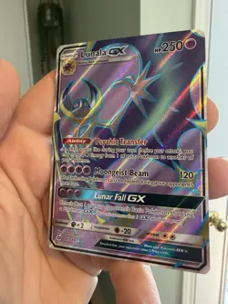 Lunala GX - 141/149 - Pokemon TCG Sun & Moon Base Set Full Art Ultra Rare Card - Image 4