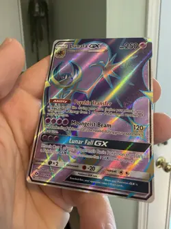 Lunala GX - 141/149 - Pokemon TCG Sun & Moon Base Set Full Art Ultra Rare Card - Image 5