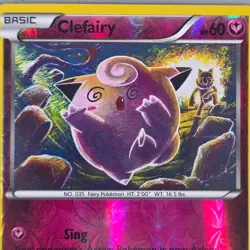 Clefairy Reverse Holo Pokemon TCG XY BREAKpoint 2016 Common Card 81/122 NM/M - Image 2