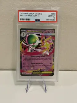 2025 Pokemon Mega Gardevoir 60/132 Mega Evolutions EX PSA 10 Card GEM MINT! - Image 1