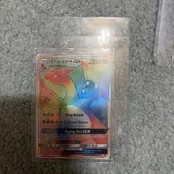 Pokemon TCG Charizard GX Rainbow Secret Rare Card 150/147 Minor Dings Flaws - Image 1