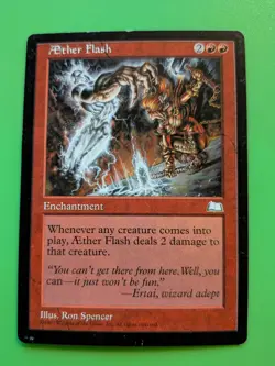 Aether Flash [Mildly Played] - Magic The Gathering MTG Collectible Card game - Image 1