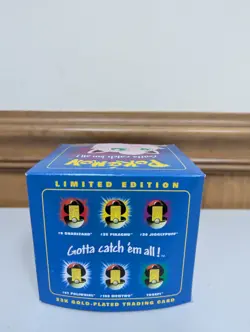 Pokemon Card Jigglypuff 23K Gold Plated 1999 Burger King in Box With Ball. - Image 3