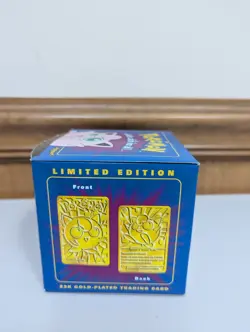 Pokemon Card Jigglypuff 23K Gold Plated 1999 Burger King in Box With Ball. - Image 4