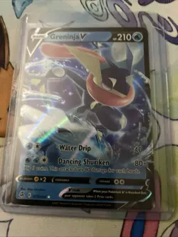 Pokemon Greninja V 073/264 Swsh08 Fusion Strike Ultra Rare Holo 210HP Promo Card - Image 1