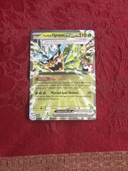Teal Mask Ogerpon ex Prize Pack Series 7 Promo Pokemon Card NM/LP Stamp - Image 1