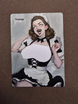 Mtg Altered Art Hand Painted - Image 1