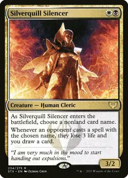 MTG Silverquill Silencer Strixhaven: School of Mages 234/275 Regular Rare - Image 1
