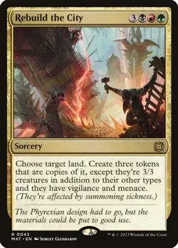 MTG Rebuild the City MOM: The Aftermath 0043 Foil Rare - Image 1
