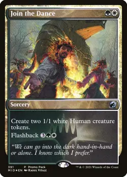 MTG Join the Dance Innistrad: Midnight Hunt 391 Regular Promo - Image 1