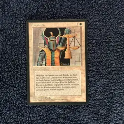 BALANCE rare German Foreign Black Border Magic the Gathering Unplayed NM - Image 4