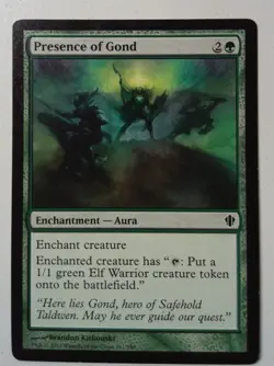 Presence of Gond *Common* Magic MtG x1 Commander 2013 MP - Image 1