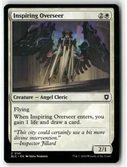 Inspiring Overseer Commander: Bloomburrow Regular - Image 1