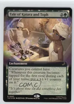 Extended Art Tale of Katara and Toph Foil Magic Avatar Last Airbender Eternal - Image 1