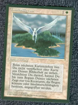 ISLAND SANCTUARY rare German FBB Magic the Gathering Unplayed NM - Image 1