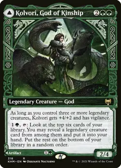 MTG Kolvori, God of Kinship The Ringhart Crest Kaldheim 318 Foil Rare - Image 1