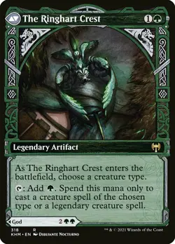 MTG Kolvori, God of Kinship The Ringhart Crest Kaldheim 318 Foil Rare - Image 2