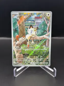 Meowth 106/094 Full Art Illustration Rare Mega Evolution Phantasmal Flames NM - Image 2