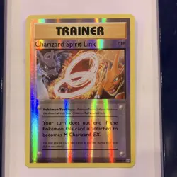 Pokemon Charizard Spirit Link Reverse Holo Uncommon Trainer 75/108 Evolutions - Image 1