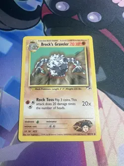 Pokemon TCG Brock's Graveler Gym Heroes 40/132 Regular Unlimited Uncommon - Image 1