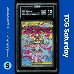 2025 POKEMON MEGA DREAM JP #227/193 DIANCIE EX MEGA ATTACK RARE TAG 10 - Image 1
