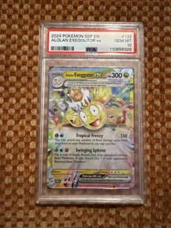 POKEMON ALOLAN EXEGGUTOR ex #133 SSP EN SURGING SPARKS PSA 10 GEM MINT - Image 1