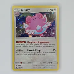 Blissey 153/214 Cosmos Holo Rare Pokemon Card Sun & Moon Lost Thunder - LP - Image 1