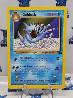 Golduck 35/62 - Fossil - Pokemon - MP - Image 1