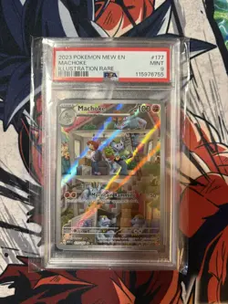 Pokemon Machoke 151 MEW EN Illustration Rare #177 PSA 10 Gem Mint - Image 1