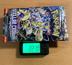 HEAVY 22.10g Pokemon TCG Stellar Crown Scarlet & Violet Booster Pack - 10 Cards - Image 1