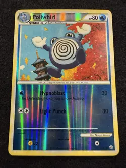 Pokemon Poliwhirl Reverse Holo 37/95 from Unleashed in LP- condition! - Image 1