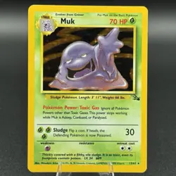 Muk 13/62 Holo Rare Pokemon NM Fossil 1999 WOTC Vintage Pokemon - Image 1