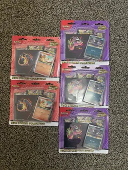 Pokemon Ascended Heroes Tech Sticker Collection Charmander and Gastly Lot x5 - Image 1