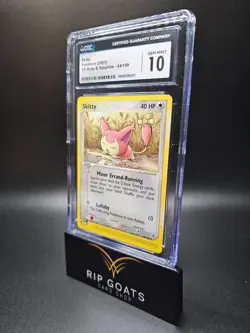 2003 Pokemon Skitty 44/109 EX Ruby & Sapphire e-reader CGC 10 GEM MINT POP 9! - Image 1