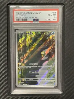 2023 PSA 10 Psyduck #175 Illustration Rare Pokemon TCG Mew 151 Scarlet & Violet - Image 1