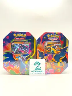 x2 Pokemon TCG: Mega Charizard ex Tin (One of each X + Y) -- New/Sealed - Image 1