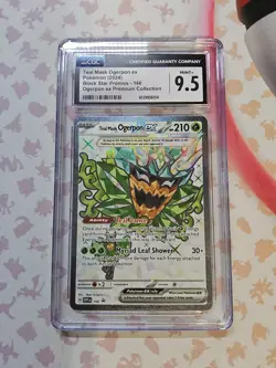 RARE LOW POP 1/26 Pokemon TCG Teal Mask Ogerpon Ex #166 Promo CGC 9.5 - Image 1