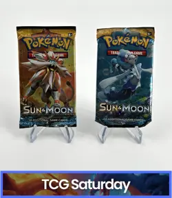 POKEMON SUN & MOON SEALED BOOSTER PACKS LOT OF 2 - Image 1