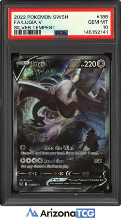 Pokemon 2022 Lugia V 186/195 Alt Art Silver Tempest GEM MINT PSA 10 - Image 1