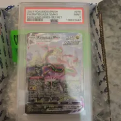 2021 Pokemon SWSH FA/RAYQUAZA VMAX EVOLVING SKIES-SECRET, MINT, PSA 9 - Image 2