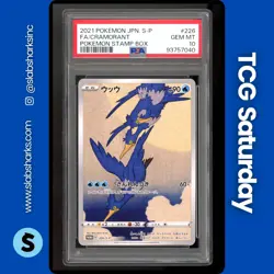 2021 POKEMON JAPANESE S-P POKEMON STAMP BOX PROMO #226 CRAMORANT PSA 10 - Image 1