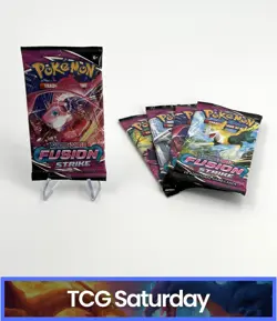 POKEMON SWORD & SHIELD FUSION STRIKE SEALED BOOSTER PACKS LOT OF 5 - Image 1