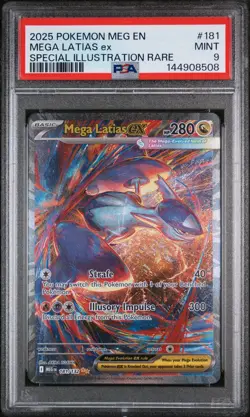 2025 POKEMON MEG EN-MEGA EVOLUTION #181 MEGA LATIAS EX PSA 9 - Image 1