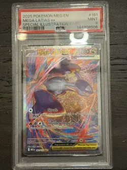 2025 POKEMON MEG EN-MEGA EVOLUTION #181 MEGA LATIAS EX PSA 9 - Image 3