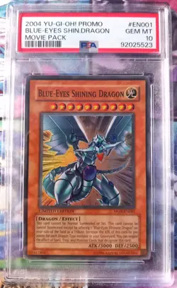 PSA 10 Blue Eyes Shining Dragon MOV-EN001 2004 Yu-Gi-Oh Movie Promo Gem Mint - Image 1