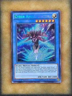 Yugioh Cyber Angel Idaten DRL3-EN013 Secret Rare 1st Ed NM - Image 1