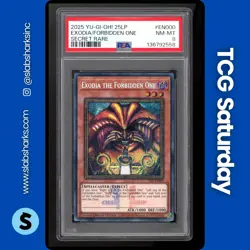 2025 YU-GI-OH! WORLD CHAMPIONSHIP #25LP-EN000 EXODIA THE FORBIDDEN ONE SR PSA 8 - Image 1