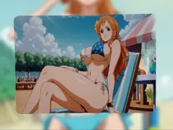 Nami One Piece Anime Waifu Sexy Goddess Doujin Hentai Lewd Card - Image 1