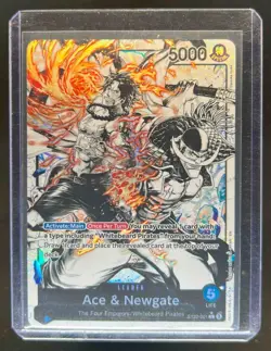 2024 One Piece TCG Starter Ace & Newgate Alternate Art #ST22-001 - Image 1