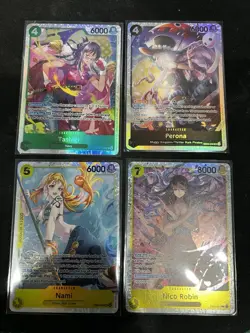One Piece Nami Eglish EB03-053 Heroines SR - Nm + Nico Robin, Tashigi,perona Sr - Image 1